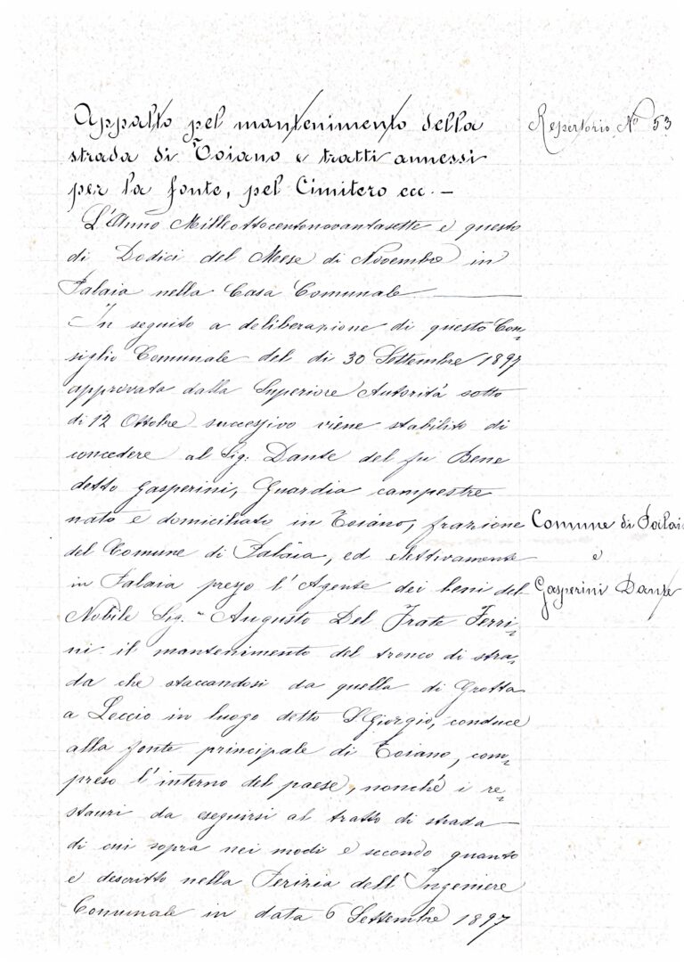 Strada di Toiano: Un Appalto del XIX Secolo Rivela la Vita nella Campagna Pisana