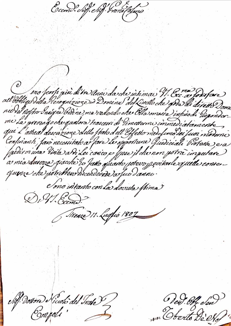 Un Intrigo Finanziario nell’Empoli Napoleonica: I Debiti di De Nofri e Maestrelli