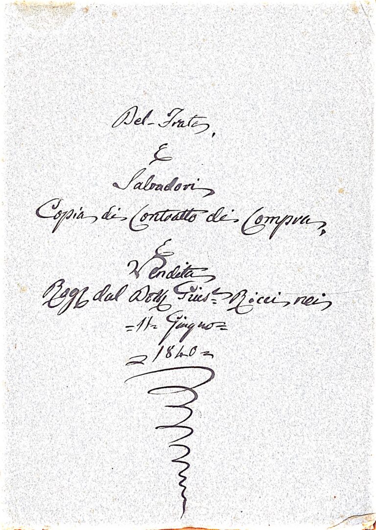 Spicchio, Vinci: Intrighi e Finanze nella Toscana del 1840