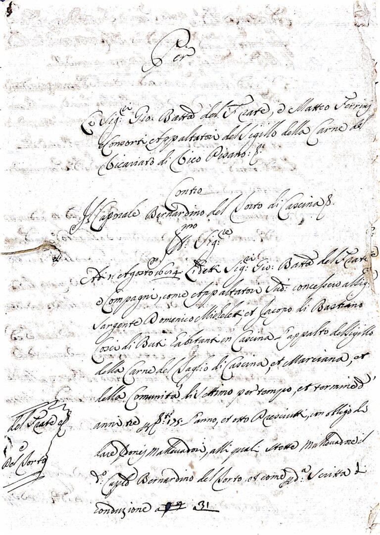 Carne, Debiti e Intrighi Legali nella Toscana del Seicento