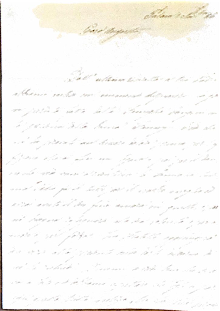 Fascicolo Comunicazioni Congratulatorie di Del Frate a Augusto: lettera sull’esame conseguito e dettagli sulle modalità di valutazione (Palaia, 1866) – Salerno (Regno d’Italia)