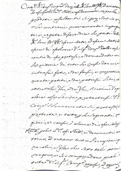 Atto pubblico – Archivio (XVIII secolo)