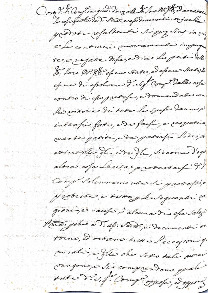 Atto pubblico – Archivio (XVIII secolo)