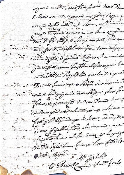 Documento amministrativo – Firenze (1735)