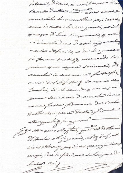 Atto notarile – Empoli (XVIII-XIX secolo)