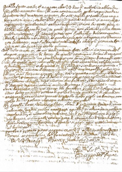 Corrispondenza privata – Pisa (1697)